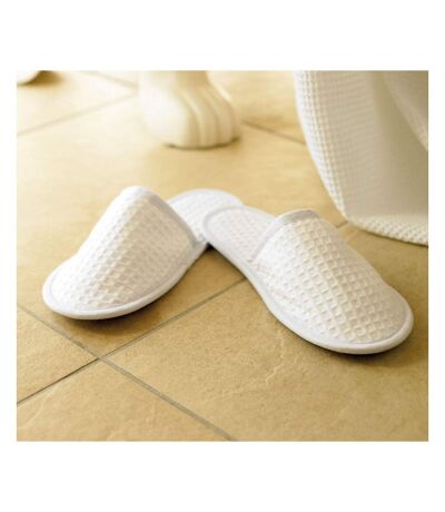 Mules De Bain Unisexe Blanc Towel City