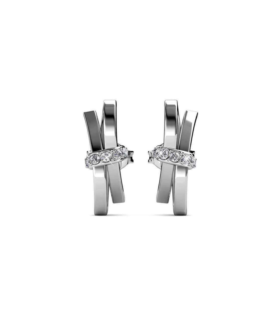 Boucles d'oreilles Luminous Bow, Cristal d'Autriche-2