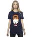 Disney - T-shirt BIG HERO BAYMAX KITTEN FACE - Femme (Bleu marine) - UTBI15792-2