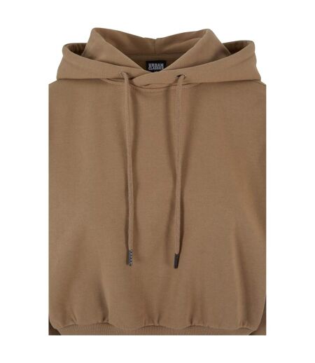 Sweat À Capuche Femme Beige Foncé Urban Classics