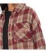 Chemise à carreaux manches longues femme avec poche patch tissé Deby Vondutch-2