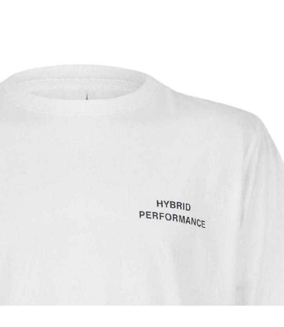 T-shirt Manches Courtes Homme Blanc Hybrid Performance-4
