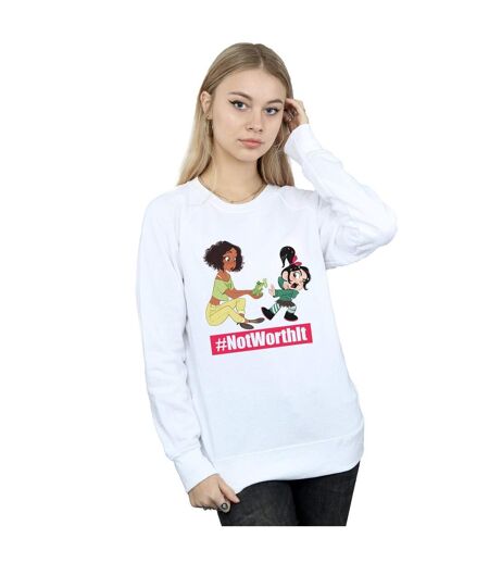 Disney - Sweat WRECK IT RALPH TIANA AND VANELLOPE - Femme (Blanc) - UTBI43153