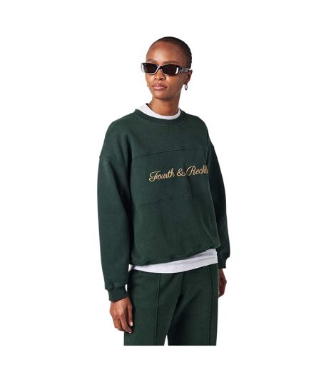 Sweat Motif/style Logo Brodé Windsor Femme Vert 4th & Reckless