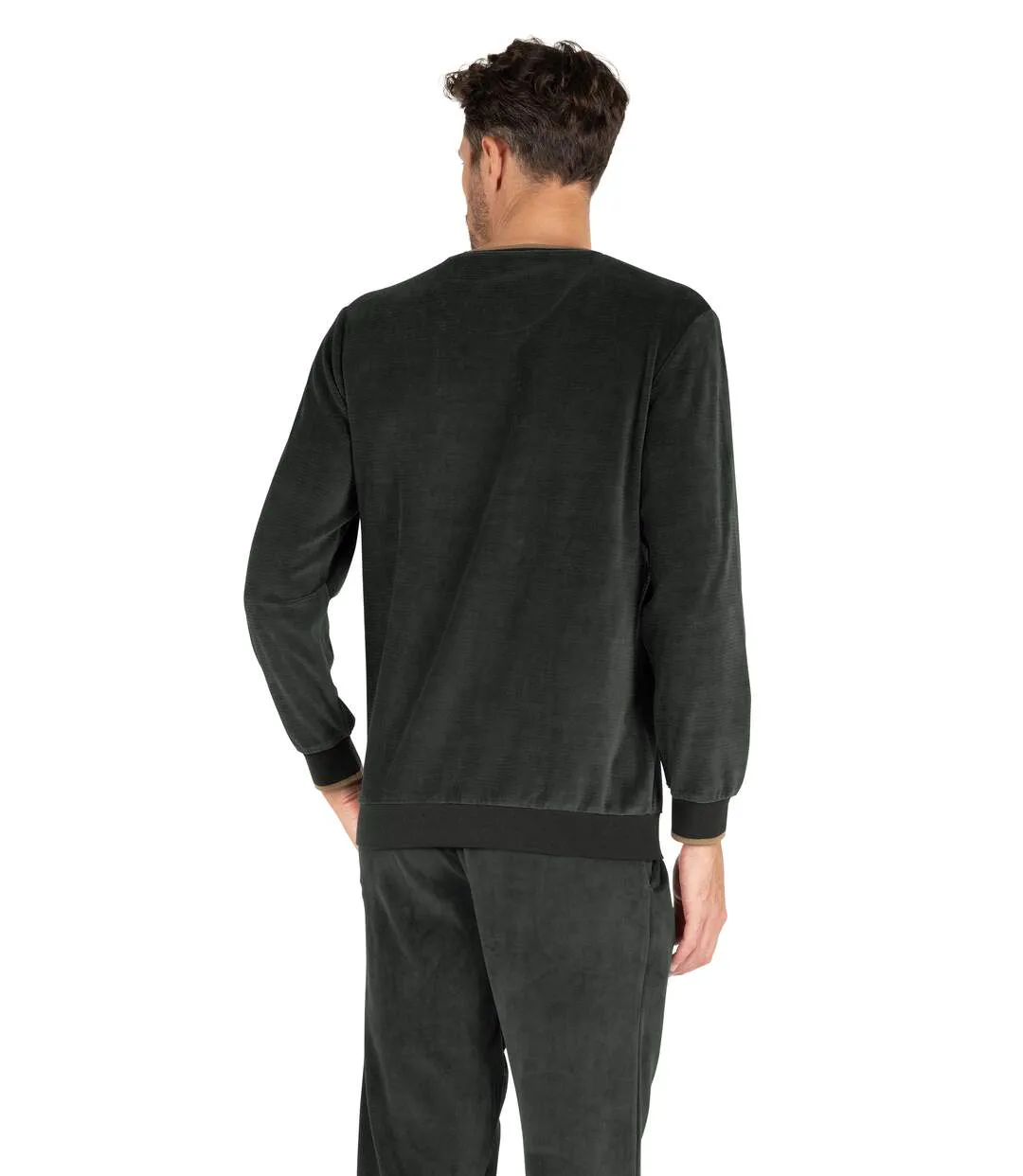 Pyjama long Jogger velours homme Eminence-2
