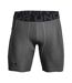 Mens Heatgear Fitted Compression Shorts Carbon Heather Under Armour-1