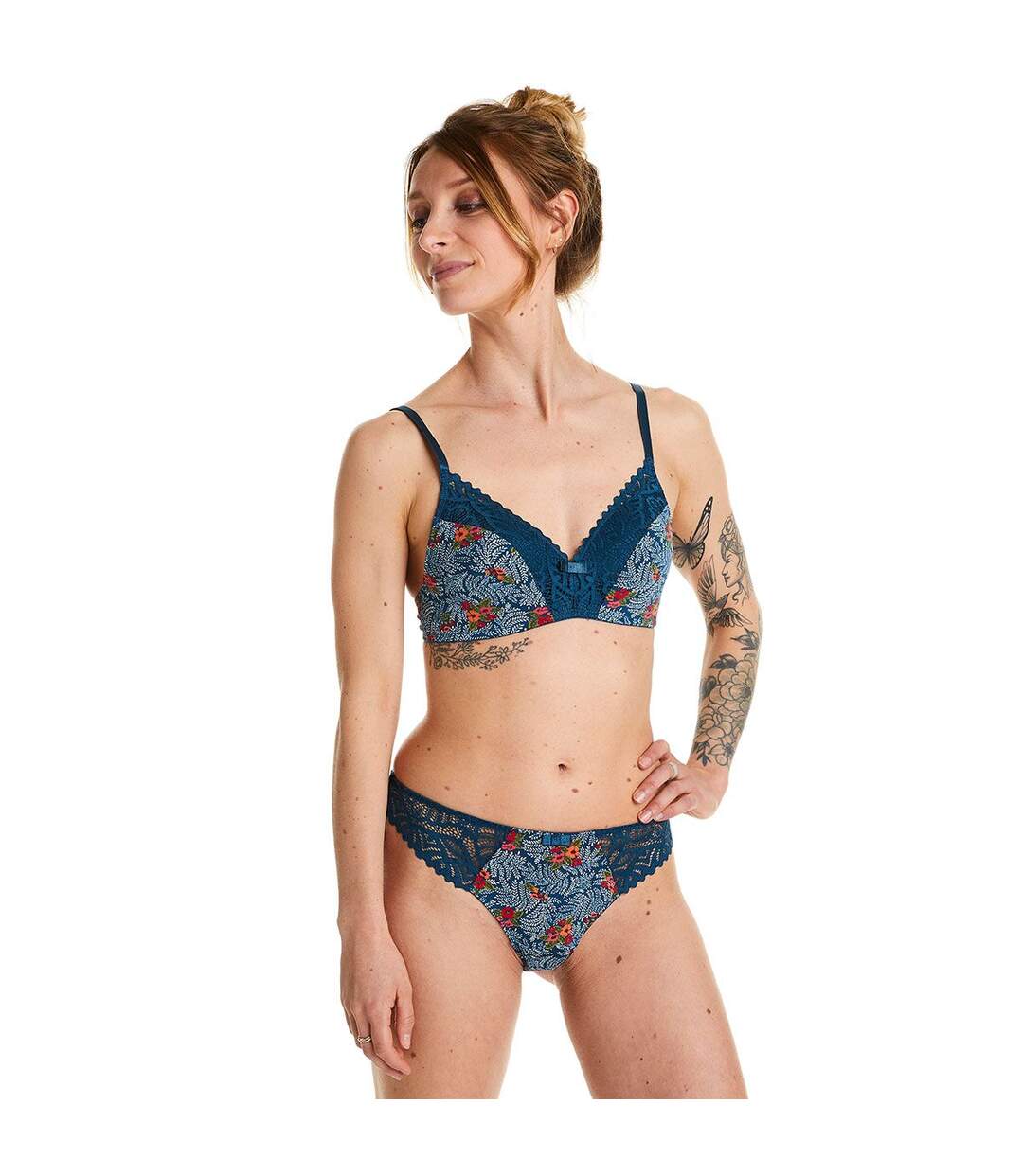 Soutien-gorge souple multico bleu Paprika