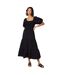 Robe mi-longue femme noir Dorothy Perkins-1