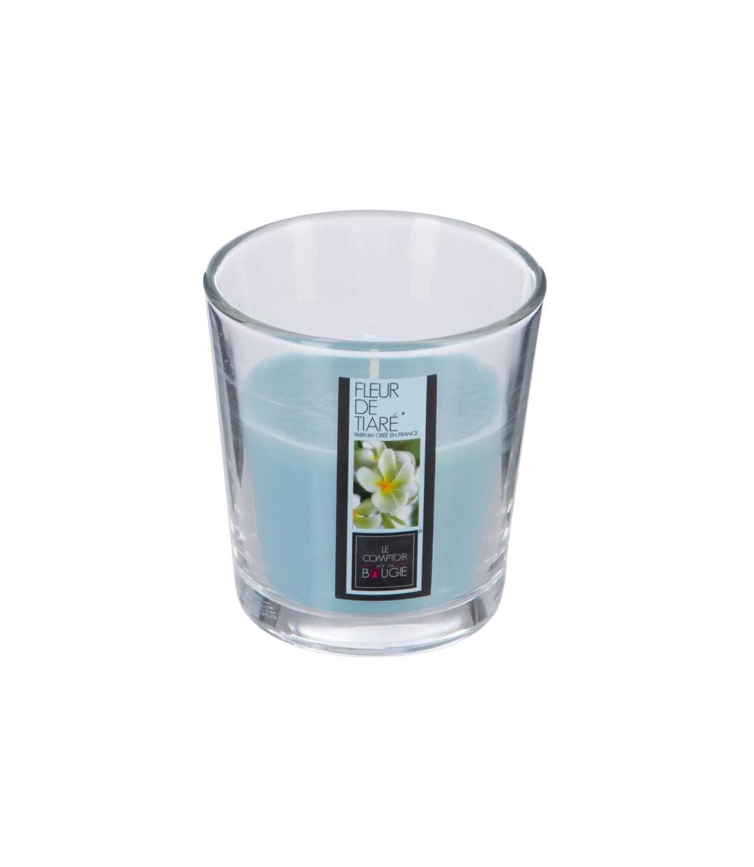 Bougie Parfumée en Verre Nina 90g Fleur Tiaré