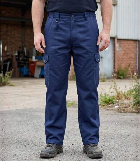 WORKER K569 — Pantalon de travail bleu : robustesse moleskine et liberté de mouvement