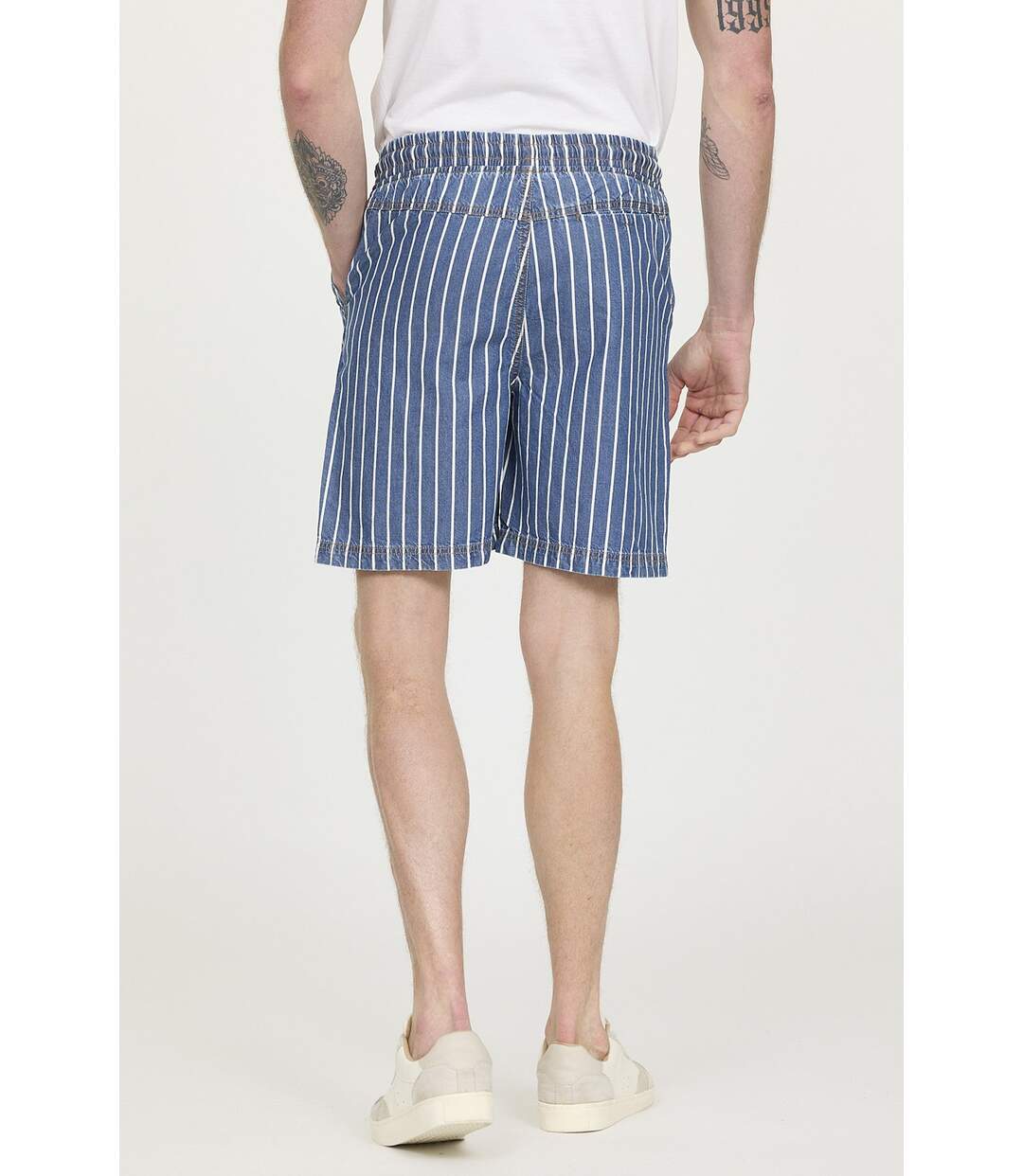 Short NORY Light Blue stripes-3