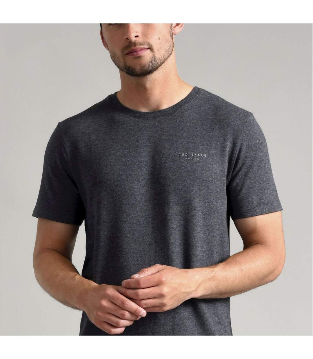 Mens Short Sleeve Luxury Pyjama Top Loungewear T-Shirt-3