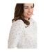 Chemise De Nuit Manches Longues Femme Blanc Cassé Camille-4