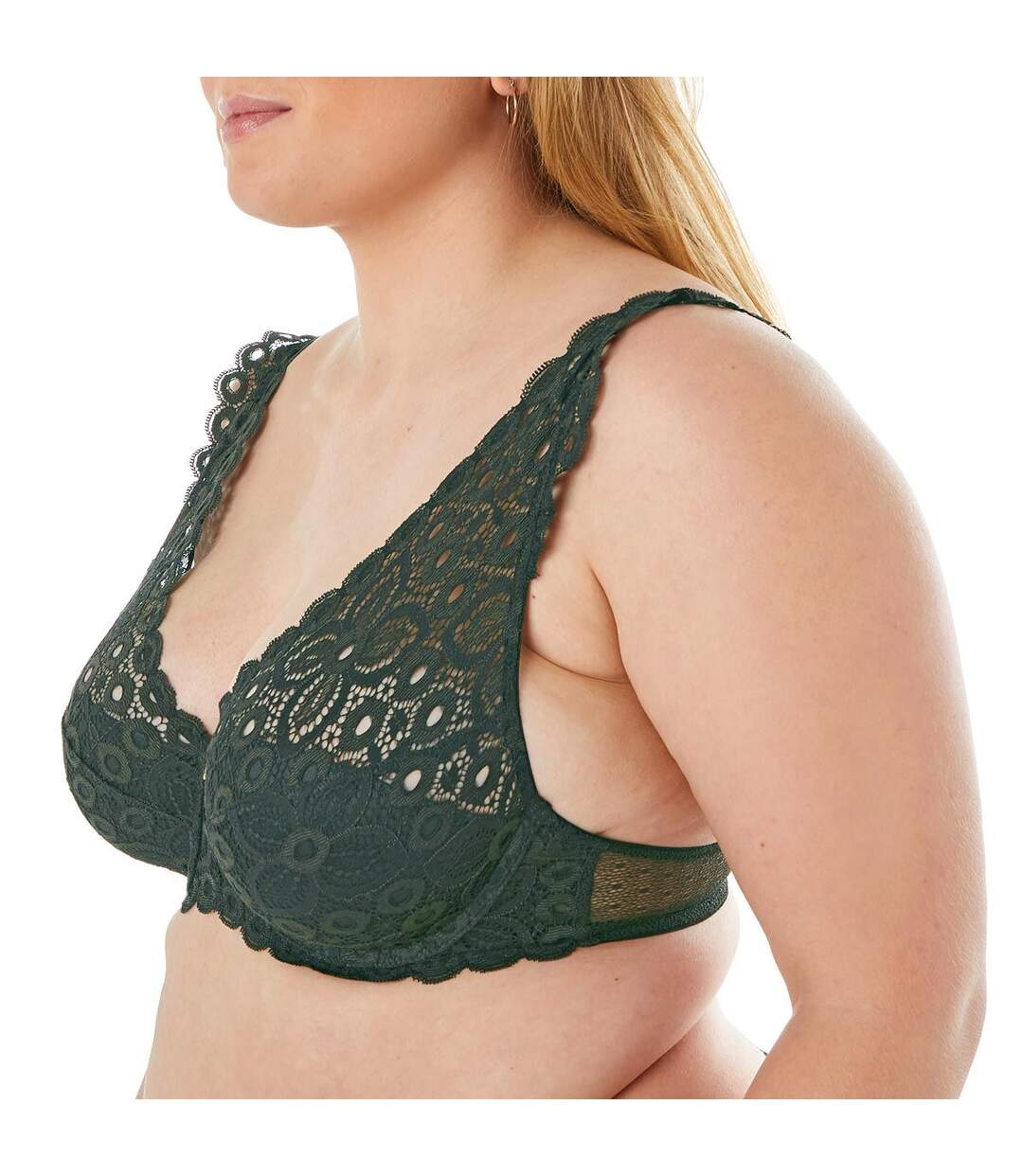 Soutien-gorge ampliforme coque moulée kaki Intrépide