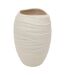Vase Déco en Céramique Prudi 31cm Blanc-1