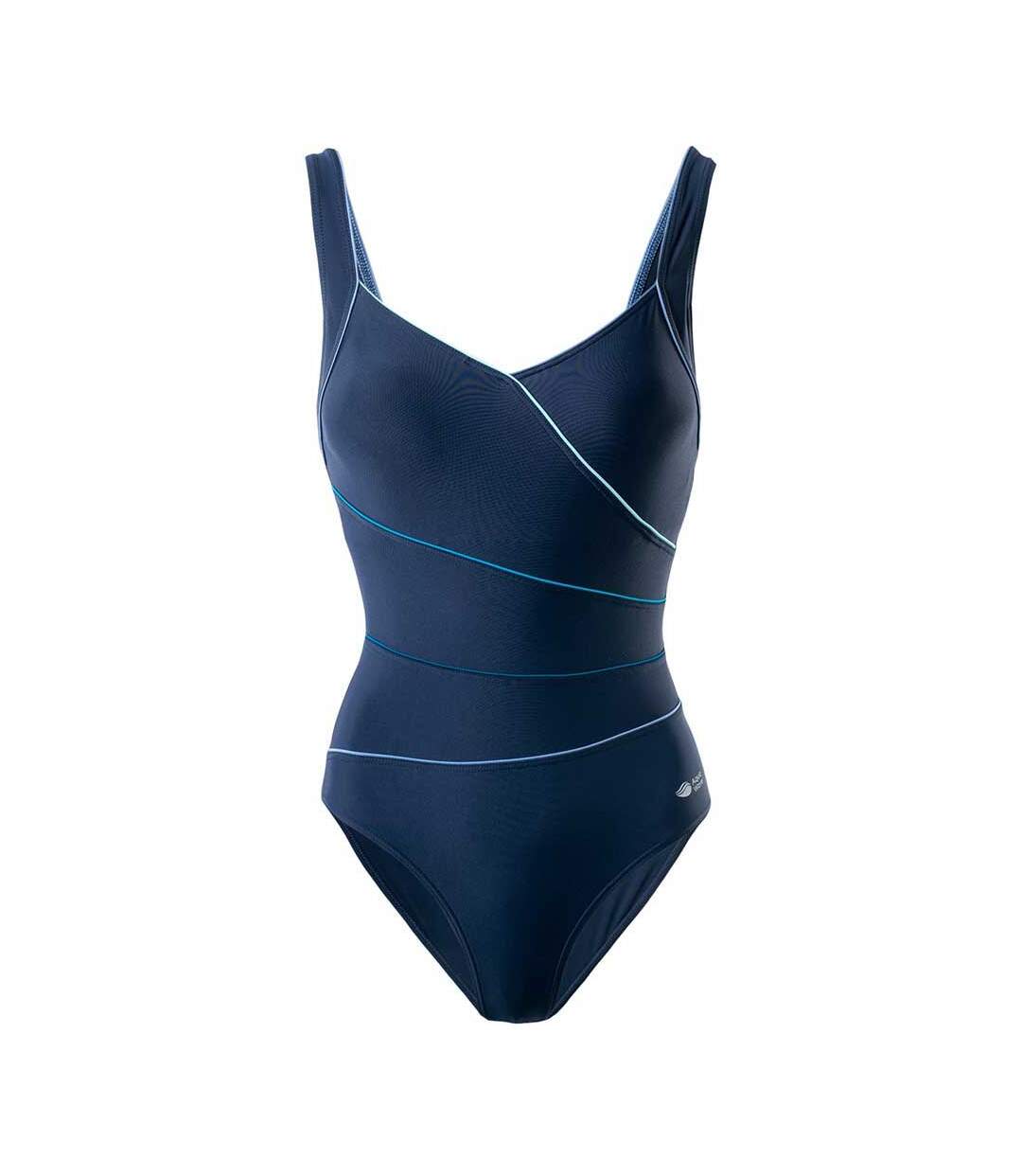 Maillot de bain 1 pièce tristina femme myrtille / denim clair Aquawave-1