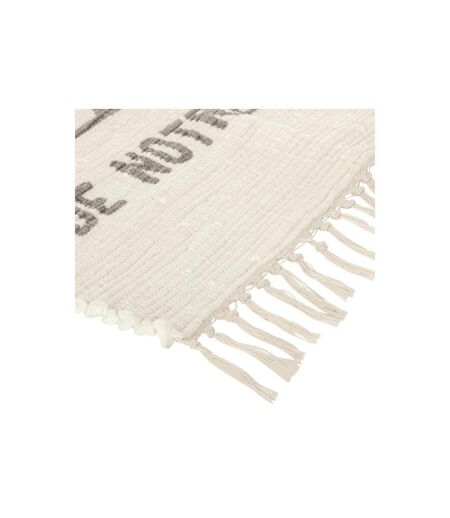 Tapis Déco à Franges Tribu 60x90cm Beige