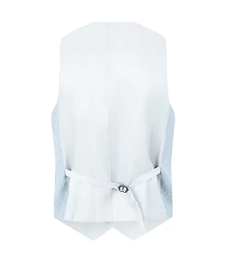 Mens Archer Donegal Waistcoat Blue Without Prejudice