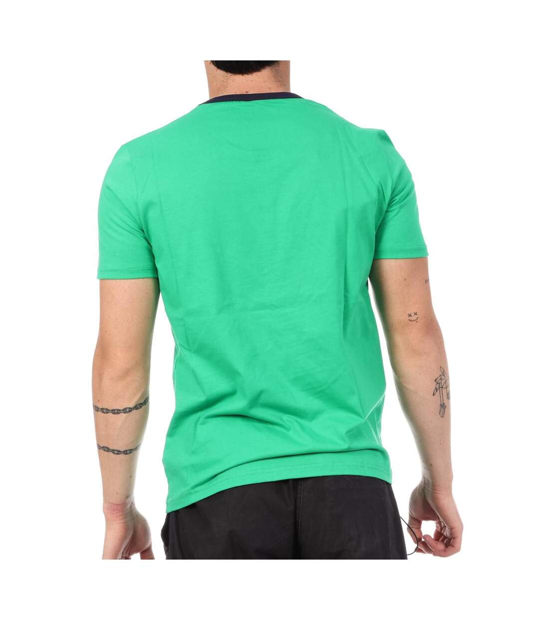 T-Shirt vert homme le coq sportif monochrome-2