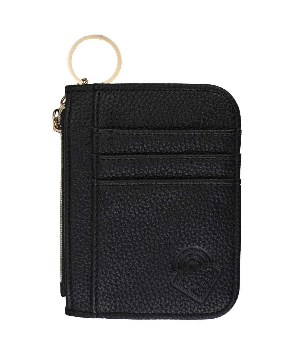 Ladies Faux Leather Card Holder Slim Wallet Multiple Card Slots Compact Design-2