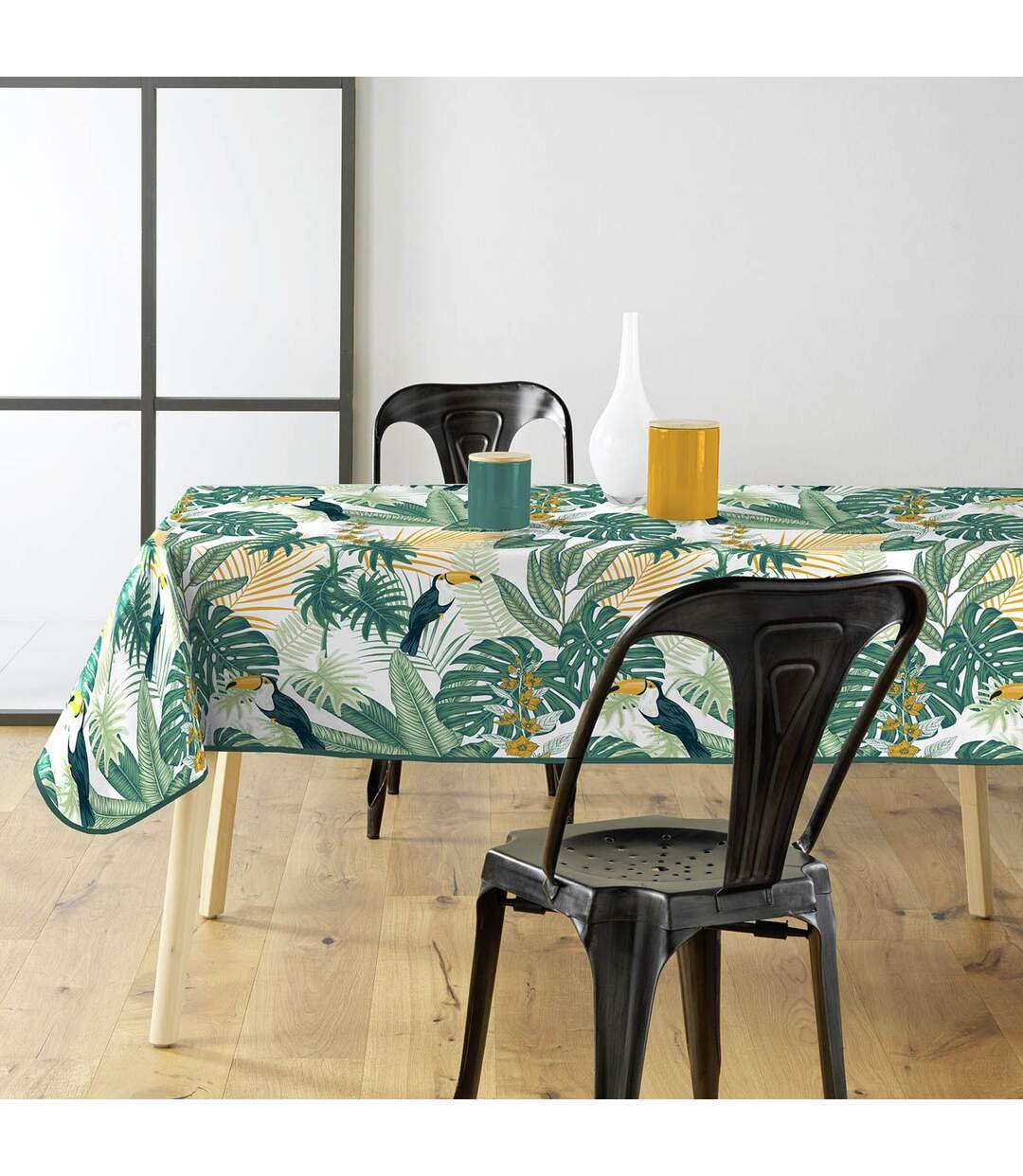 Nappe Imprimé Guyana 140x240cm Vert-2