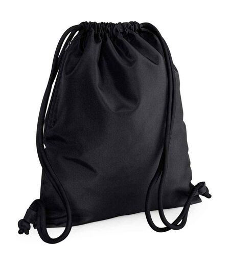 Icon Drawstring Bag One Size Black Bagbase