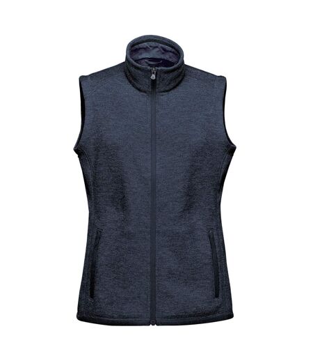 Stormtech Womens/Ladies Avalante Knitted Heather Full Zip Vest (Navy) - UTPC5431