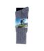 2 Paires Chaussettes Homme Randonnée Laine Epaisse-2