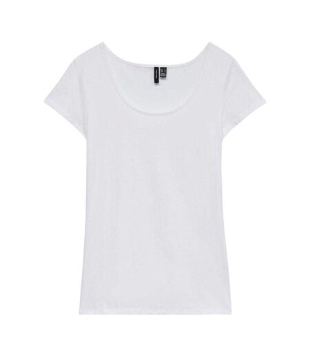 T-shirt Motif/style Uni Femme Blanc Vif Vero Moda