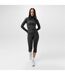 Legging Motif/style Court Femme Anthracite USA Pro-4