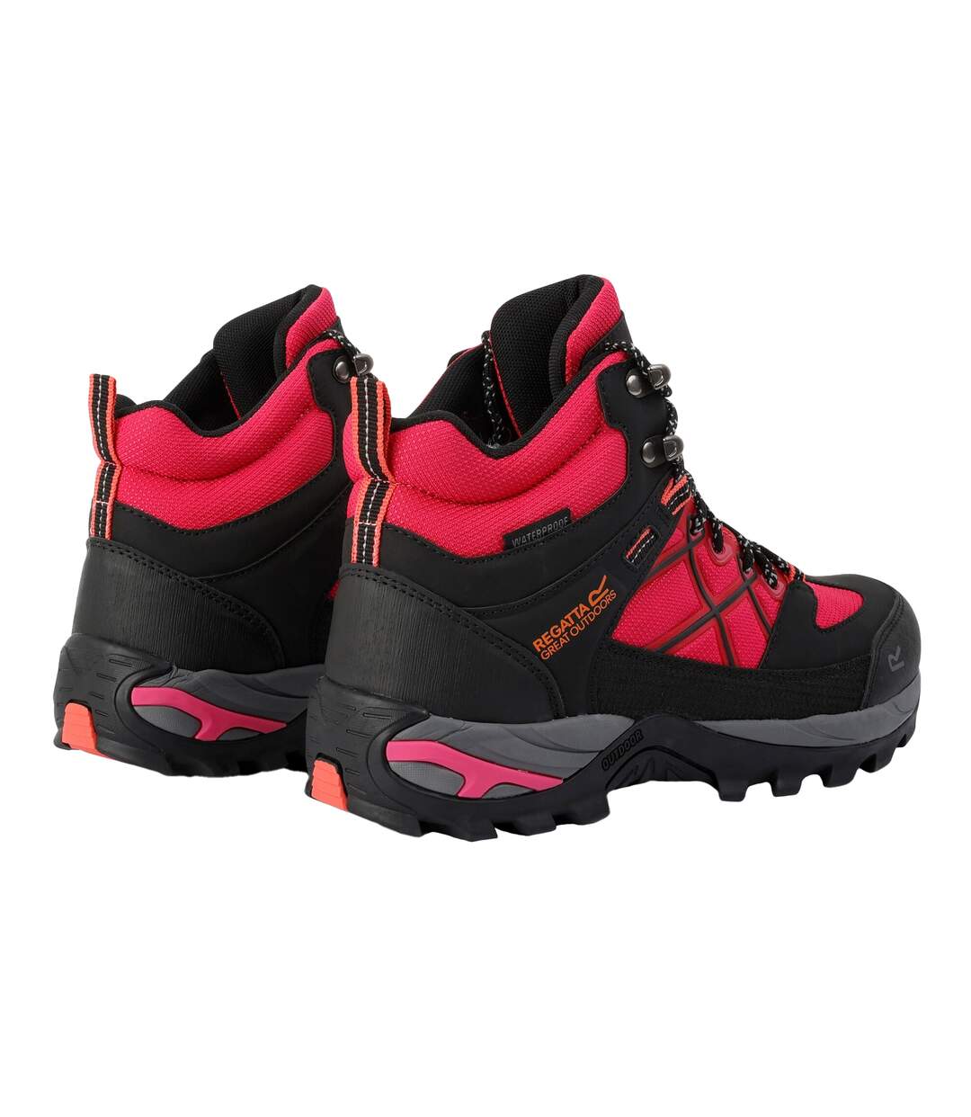 Womens/ladies samaris iii walking boots pink potion/satsuma Regatta-2