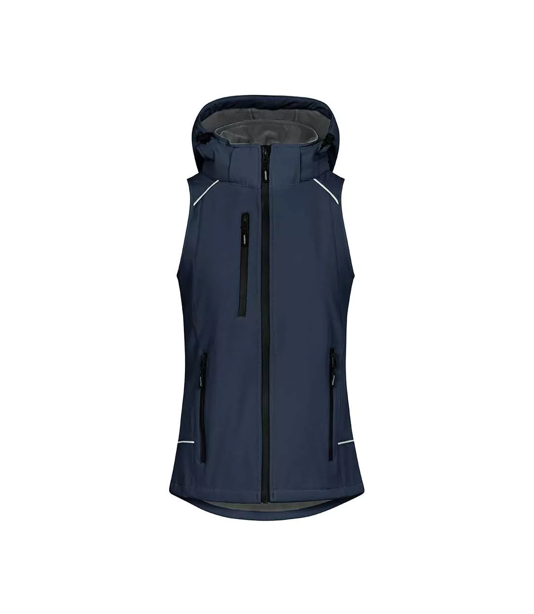 Veste Sans Manches Femme Bleu Marine Promodoro-1