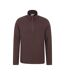 Mens camber ii half zip fleece top brown Mountain Warehouse