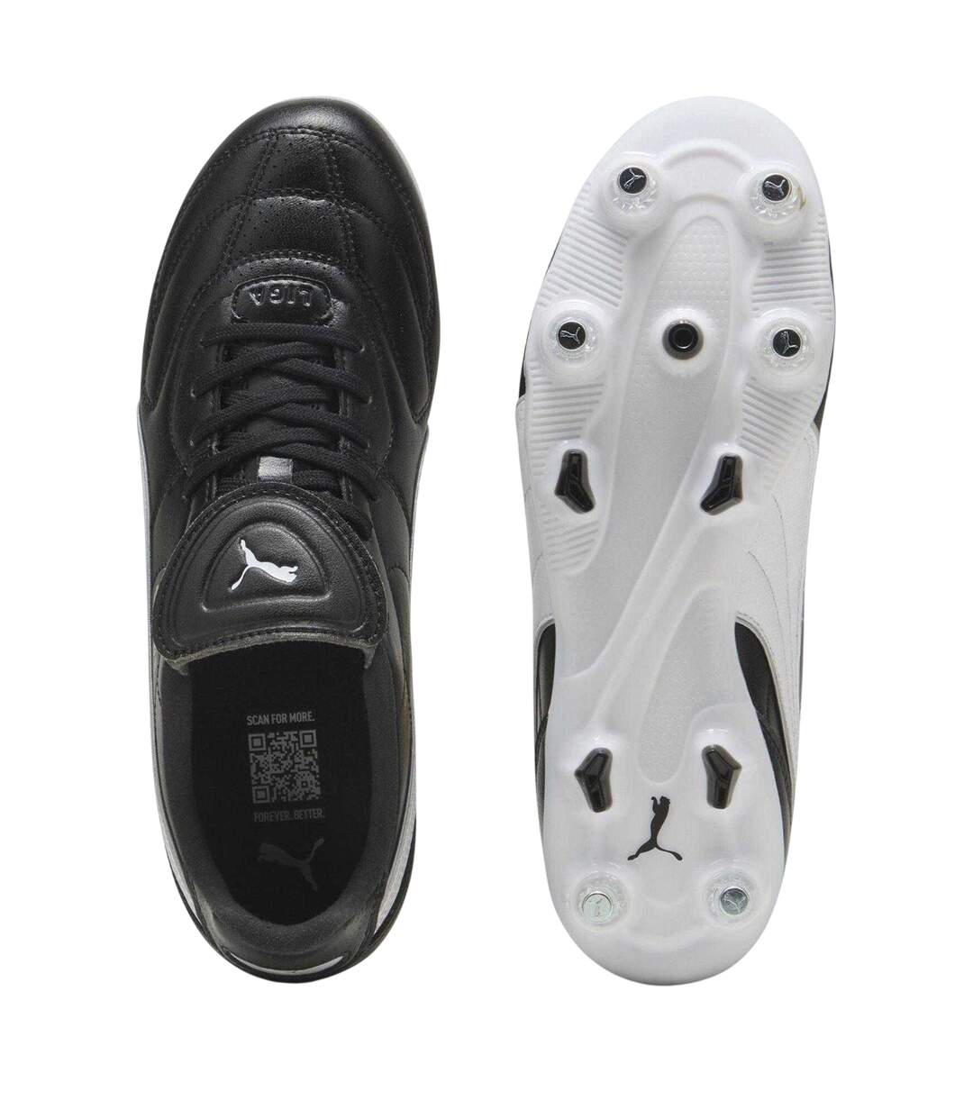 Mens King Liga Soft Ground Football Boots  Black Puma-3