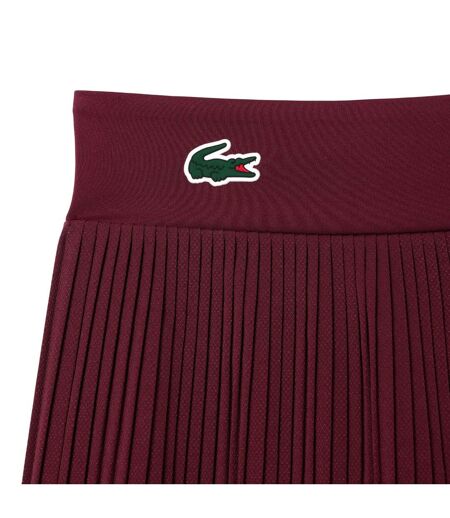 Womens/ladies Roland Garros Edition Sports Pleated Tennis Shorts Purple Lacoste