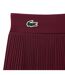 Womens/ladies Roland Garros Edition Sports Pleated Tennis Shorts Purple Lacoste-2