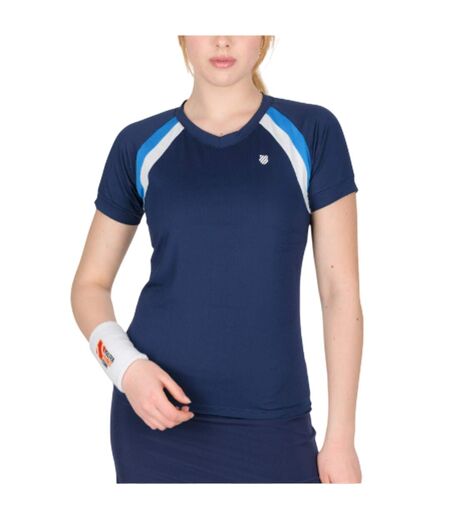 T-shirt Motif/style Central Femme Bleu Marine K-Swiss