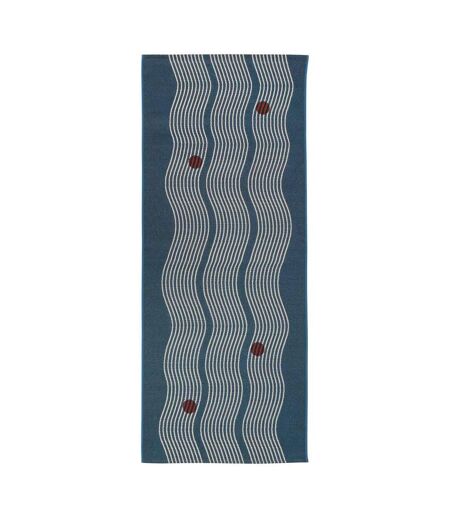 Tapis de Cuisine Antidérapant Nippon 75x200cm Bleu