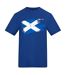 Unisex Adult Scottish Flag T-shirt Blue AWD-2