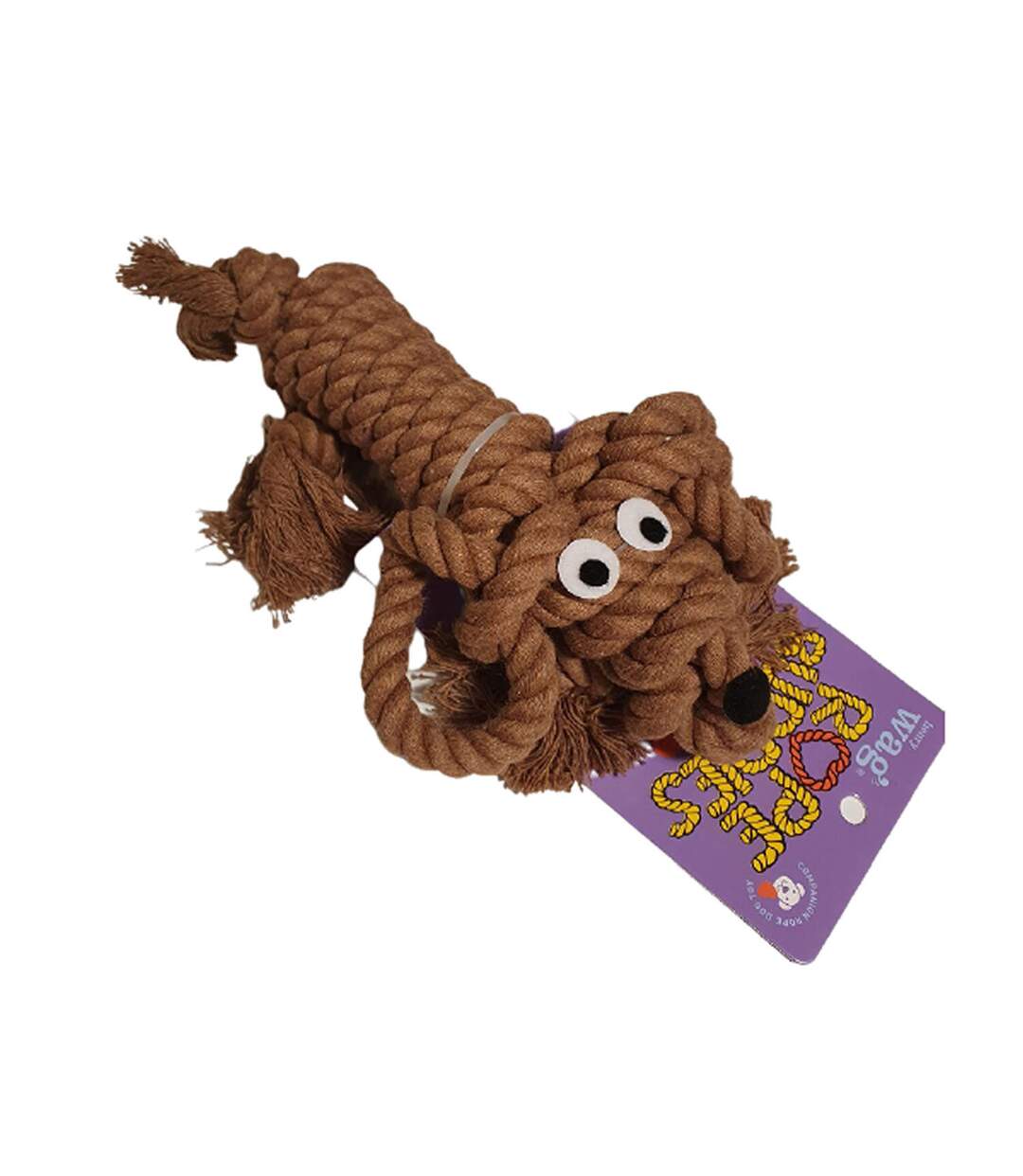 Buddy pablo rope dog toy s chestnut brown Henry Wag-1