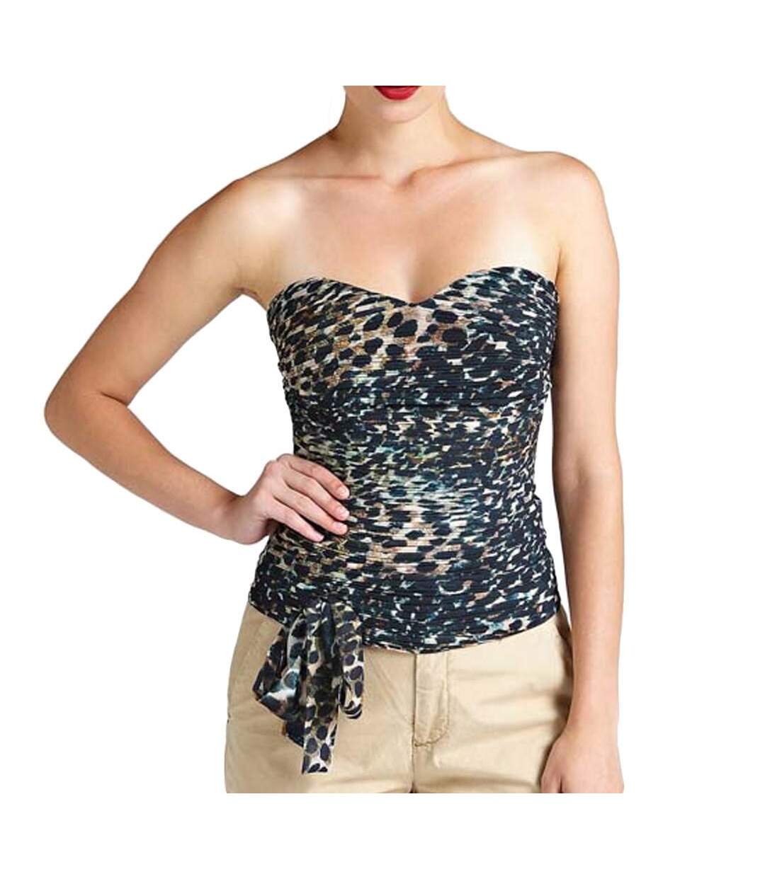 Top Bustier Léopard Femme Guess Saskia - M-1