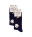 Wildfeet - 6 Paires Femme Chausettes Noires Coton Brodées Fantaisie-2