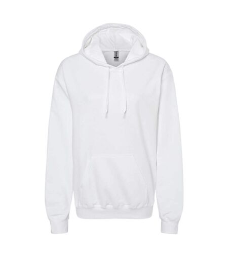 Gildan Unisex Adult Softstyle Fleece Midweight Hoodie (White)