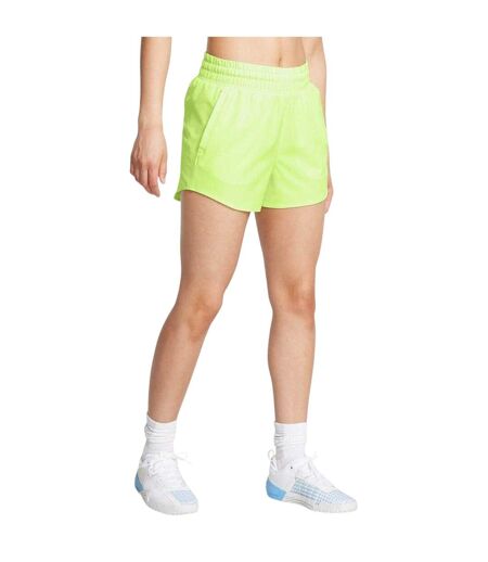 Womens/ladies Flex Woven Running Shorts Lime Green Under Armour