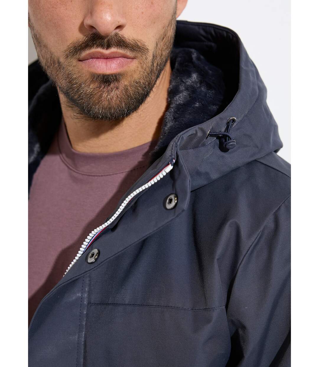 Parka à capuche intérieur fourrure-4