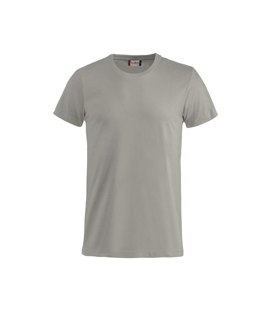 Mens Basic T-shirt Silver Clique-1