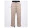 Pantacourt STRETCH Beige en coton avec zip fantaisie : confort et style moderne-3