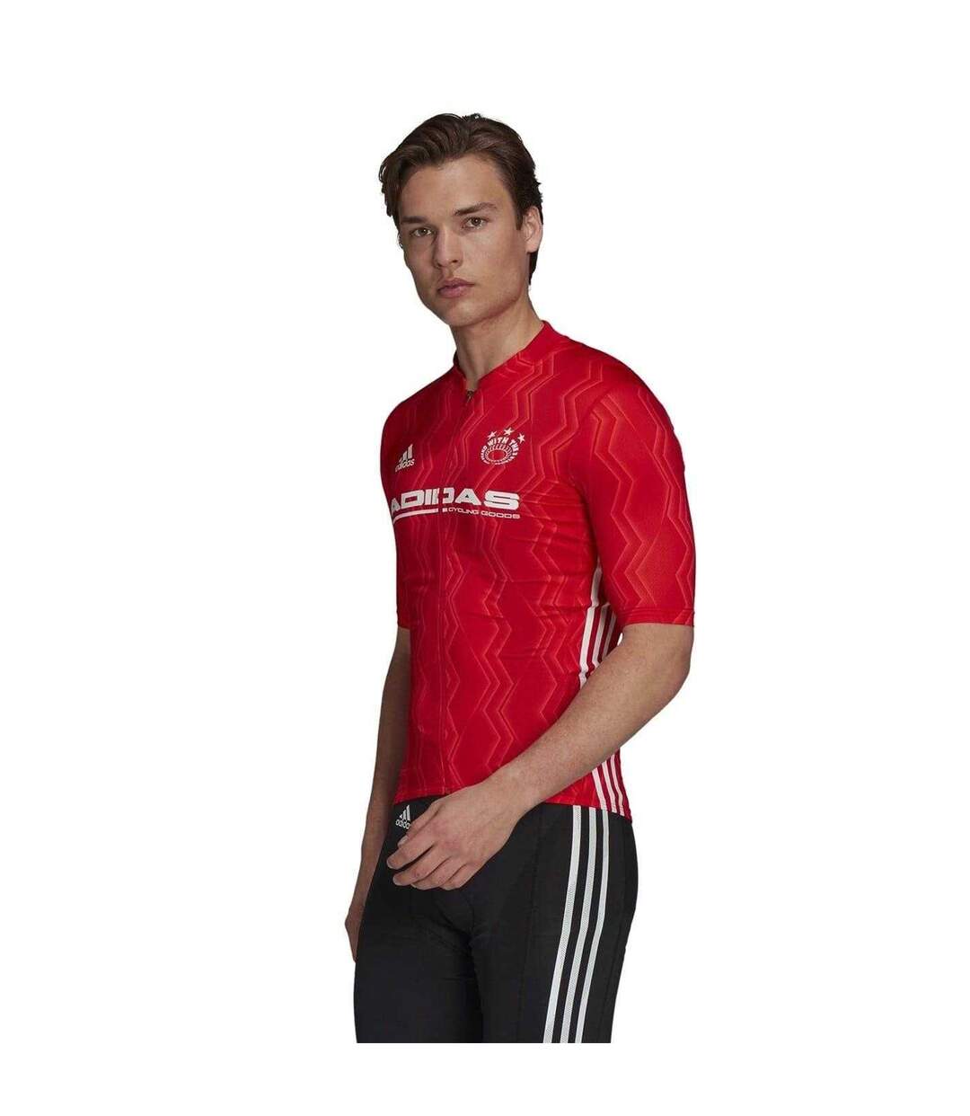 Maillot De Cyclisme Homme Orange Adidas-4