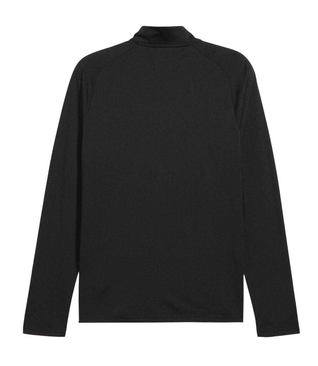 Mens Performance Quarter Zip Tailored Long-sleeved Top Black Puma-2