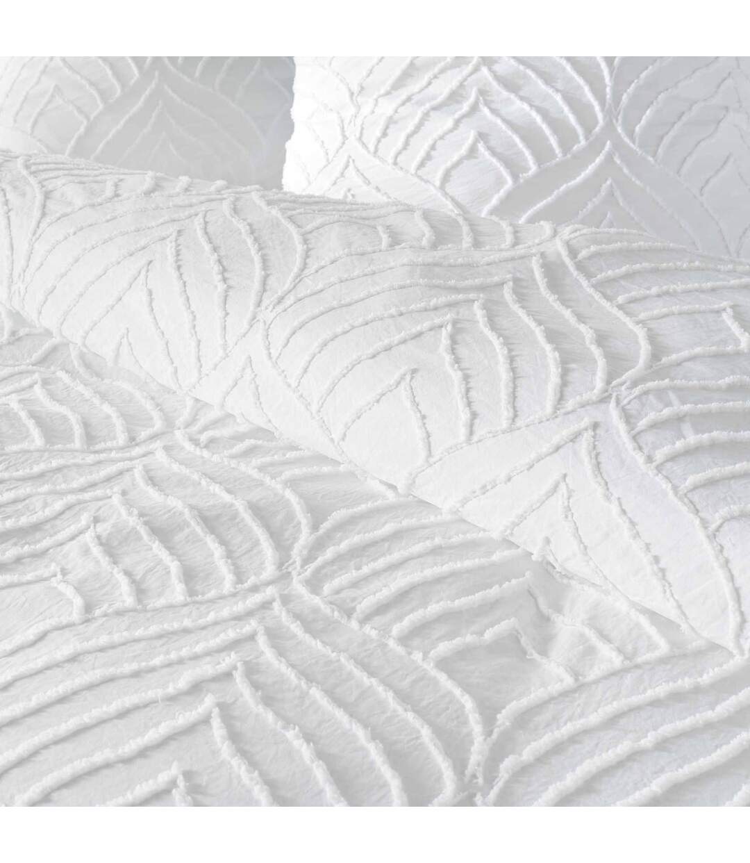 Parure de Lit 3 Pièces Heltie 240x220cm Blanc-3